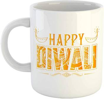 Ikraft Happy Diwali Elegant Design With Diya Printed Coffeemug Gift For Diwali Festival White Ceramic Mug Price In India Buy Ikraft Happy Diwali Elegant Design With Diya Printed Coffeemug Gift