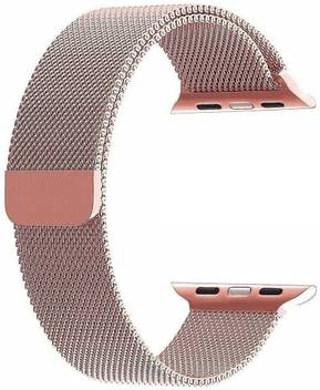 Rkandroid Milanese Loop Replacement Strap With Magnetic Lock Buckle Wrist Band For Apple Watch 42mm Rose Gold Watch Not Included Smart Watch Strap Price In India Buy Rkandroid Milanese Loop