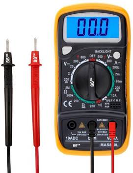 bb mas830l electric good quality lcd multimeter with data hold back light function probe for electronics home professional use digital multimeter