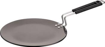 Vinod Black Pearl Tawa 5 25 Cm Diameter With Lid Hard Anodised Non Stick Induction Bottom