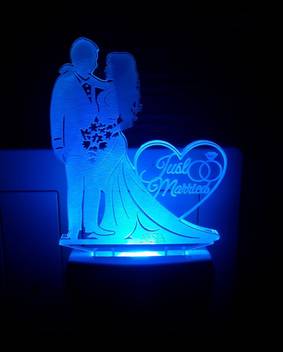Ajanta Love Bird With Heart I Love You Code 2086 3d Night Lamp