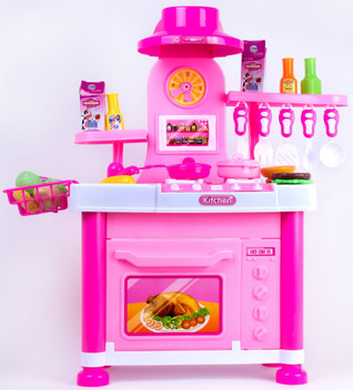 kitchen play set with light and sound