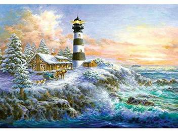 Staron Clearance Lighthouse Diy 5d Diamond Painting Embroidery