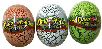 dinosaur egg putty with light