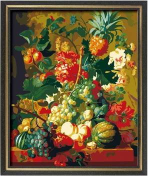 Colour Talk Diy Oil Painting Paint By Number Kit Melon And Fruit