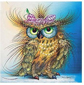 Vanpower Diy 5d Diamond Painting Kit Full Drill Owl Painting Cross