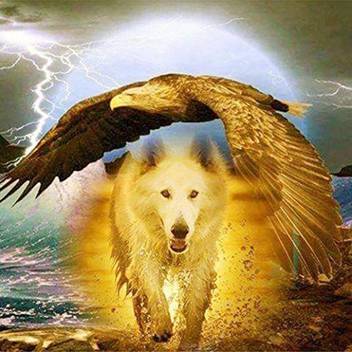 Lavany Wolf 5d Diamond Painting Kit Full Drill Clearance Diy