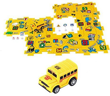 battery operated puzzle vehicle set