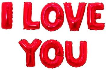 Flipkart Com Toynext Solid Love Letter I Love You Foil Balloons Pack Of 8 Letters 16 Inches Red Balloon Balloon