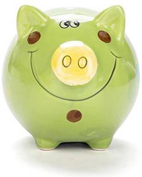 Jyphm Jyphm Ceramic Piggy Bank For Kids Piggy Bank For Boys And Girls Unique Gift Nursery D Cor Keepsake Porcelain Piggy Bank Green Coin Bank Price In India Buy Jyphm Jyphm Ceramic