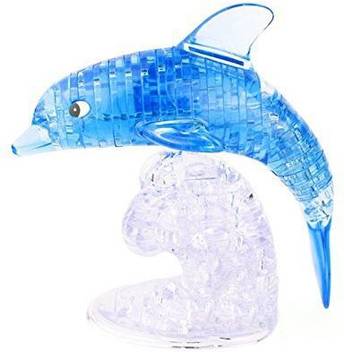 Ingooood Kids Puzzle Dolphin Shape 3d Crystal Puzzle 95 Piece