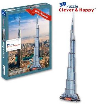 Clever Happy Free Shipping 3d Puzzle Model Burj Khalifa