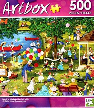 Art Box Fourth Of July Lake 500 Piece Jigsaw Puzzle Fourth Of July Lake 500 Piece Jigsaw Puzzle Shop For Art Box Products In India Flipkart Com