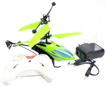 green remote control helicopter