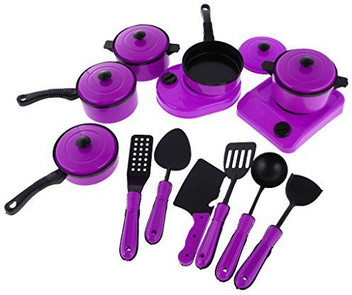 plastic pots and pans playset