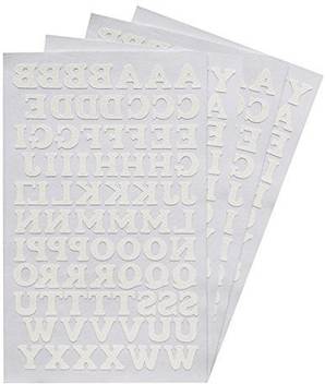 Genrc Magfok Iron On Letters White 3 4 Inch Transfer 4 Sheet Black Or White Optional Magfok Iron On Letters White 3 4 Inch Transfer 4 Sheet Black Or White Optional Shop For Genrc Products In