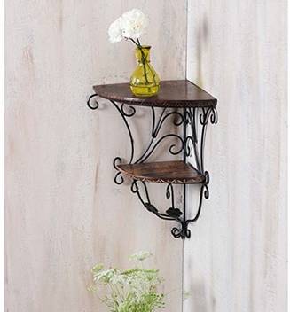 Woodenclave Wooden Home Decor Wall Hanging Double Bracket Corner