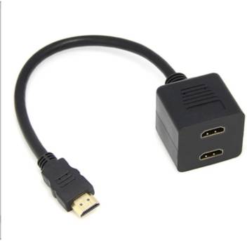 Kebilshop 1080p Hdmi Male To Dual Hdmi Female 1 To 2 Way Hdmi Splitter Cable Adapter For Hdtv Playstation 3 Upconvertor Dvd Player Lcd Monitor And Projector 15 M Hdmi Cable Kebilshop Flipkart Com