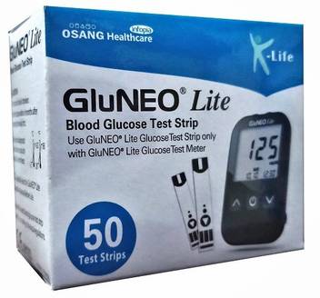 Gluneo Lite Gluco Lite 50 Glucometer Strips Price In India Buy Gluneo Lite Gluco Lite 50 Glucometer Strips Online At Flipkart Com