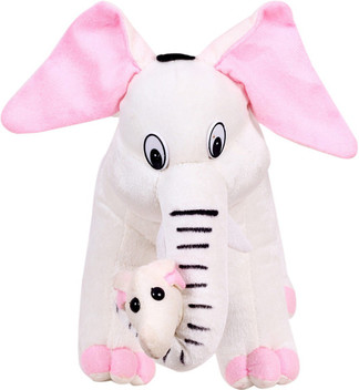 stuffed white elephant toy