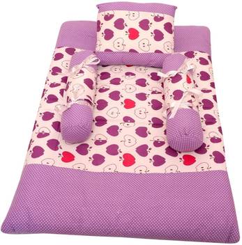 Twiddle Baby Bed With Head Cushion And Two Side Pillow Supporters