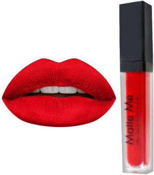 red matte lips