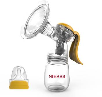 Nihaas Breast Pump With Nipple Manual Yellow
