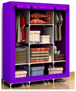 Kids Furniture Decor Wardrobe Canvas Simple Cloth Cabinet
