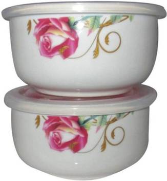Lifemusic Elegant Design Ceramic Fine Bone China Gift Items Storing Serving Bowls Best Household Dinnerware Diwali Gift Fruit Vegetables Bowls With Seal Lid Lunch Box For School College Office Ceramic Vegetable Bowl Price In India