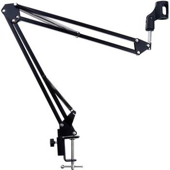 Guitarist Arm Microphone Stand Microphone Adjustable Desk Suspension Boom Scissor Arm With Mic Clip Holder And
