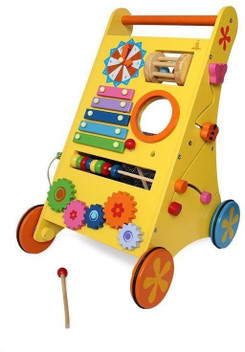 wooden baby walker flipkart