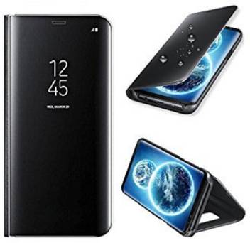 Lenis Flip Cover For Lenis Samsung Galaxy J6 Plus J6 Stand Mirror Flip Cover Black Lenis Flipkart Com