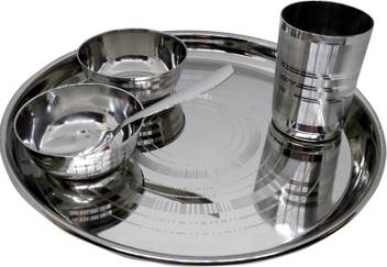 Limetro Steel Pack Of 5 Stainless Steel Dinner Set Price In India Buy Limetro Steel Pack Of 5 Stainless Steel Dinner Set Online At Flipkart Com