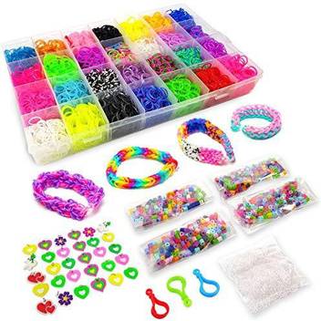 Toys World Shop 11500 Rainbow Loom Bands Mega Refill Kit Rubber