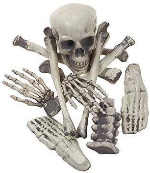 Juvale Halloween Skeleton Bones Fake Skeleton Prop Figure Bag Bones Halloween Party Decorations Spooky Haunted House Prop White Halloween Skeleton Bones Fake Skeleton Prop Figure Bag Bones Halloween Party