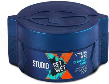 Set Wet Studio X Hair Styling Wax For Men Clean Cut Shine 70 Gm