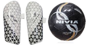 Nivia Wisdom 2018 Football Shin Guard Size Medium And One