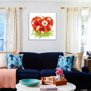 Style Crome Red Poppies Canvas Paintings Wooden Framed Canvas Painting For Home Decor Bedroom Living Room 16 X 16 Inches Canvas 16 Inch X 16 Inch Painting Price In India Buy Style,Cool Anime Poses Reference Male