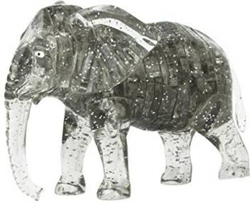 Leegor 3d Crystal Puzzle Cute Elephant Model Diy Gadget Blocks