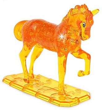Genrc Crystal Puzzle Horse Shaped 100 Pieces 3d Sparkling Assembly