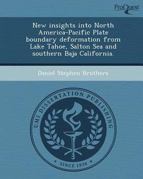 New Insights Into North America Pacific Plate Boundary Deformation From Lake Tahoe Buy New Insights Into North America Pacific Plate Boundary Deformation From Lake Tahoe By Brothers Daniel Stephen At Low Price In India