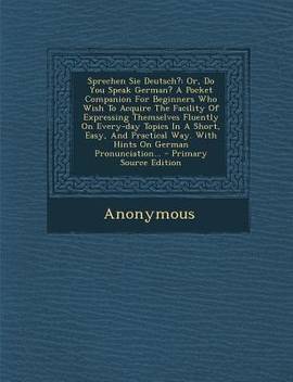 Sprechen Sie Deutsch Buy Sprechen Sie Deutsch By Anonymous At Low Price In India Flipkart Com