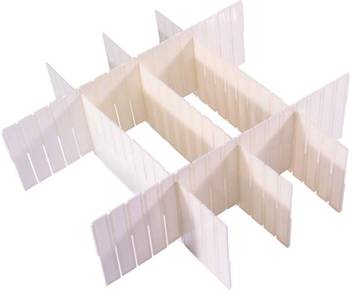 Hokipo Shelf Dividers For Wardrobe 5 Interlocking Strips 44 X 13