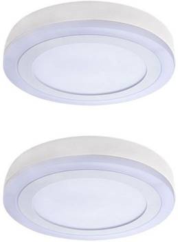 Galaxy 12 Watt 6 3 Led Round Surface Light Led Ceiling Light Indoor Light 3d Effect Lighting Double Color Blue White