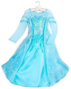 Disney Elsa Costume For Kids Frozen Size 5 6 Blue Elsa Costume