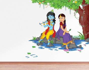 Khirki Medium Lord Krishna Playing Flute With Radha On River Bed Wall Sticker Pvc Vinyl 80 Cm X 80 Cm Multicolour Sticker Price In India Buy Khirki Medium Lord Krishna Music flute icon set outline style vector. flipkart