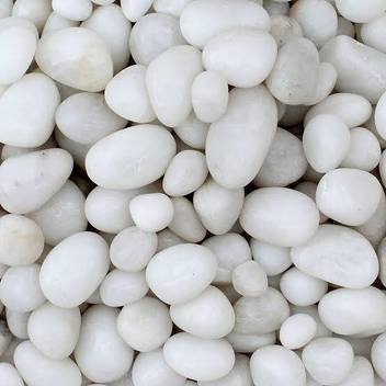 Opzet India White Pebbles Glossy Stones For Home Decorative Vase