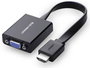 Ugreen Tv Out Cable Hdmi To Vga Converter Flat Wire Adapter With