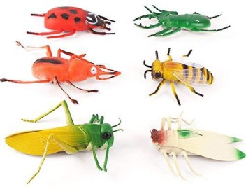 plastic bugs