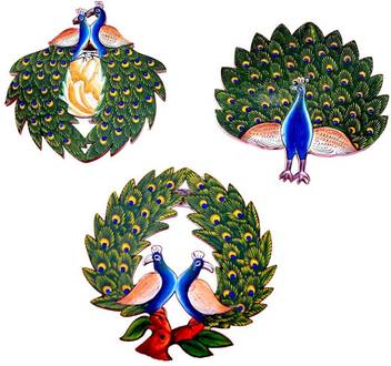 KUNAL HANDICRAFT PEACOCK WALL PAINTING Watercolor 8 inch x 7 inch Painting  Price in India - Buy KUNAL HANDICRAFT PEACOCK WALL PAINTING Watercolor 8  inch x 7 inch Painting online at Flipkart.com